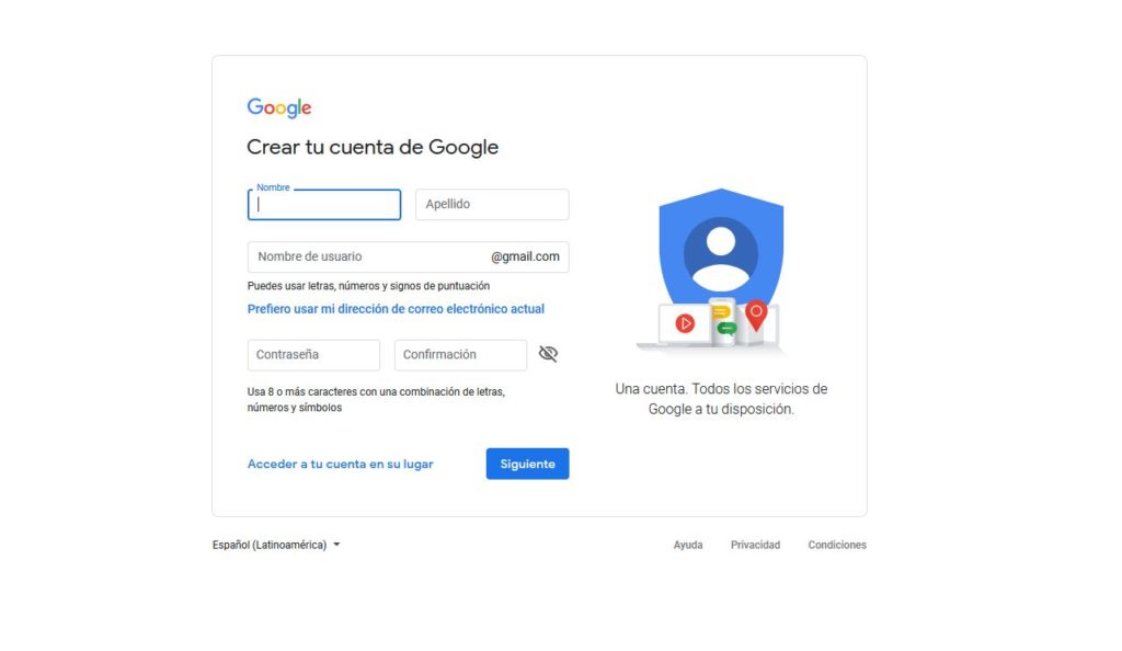 cuenta de google